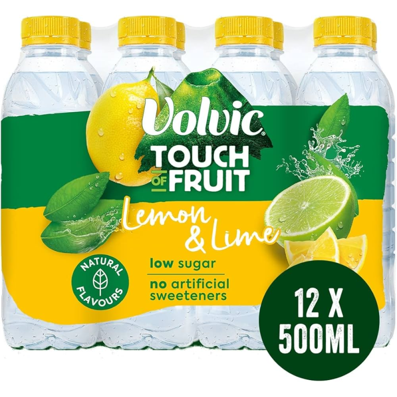 Eau Volvic Citron 50 cl – Pack 12 ou 24 | Livraison CHR