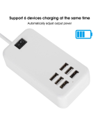 Station de chargeur 6 ports USB